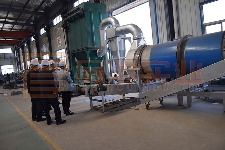 30吨豆渣烘干机设备生产现场